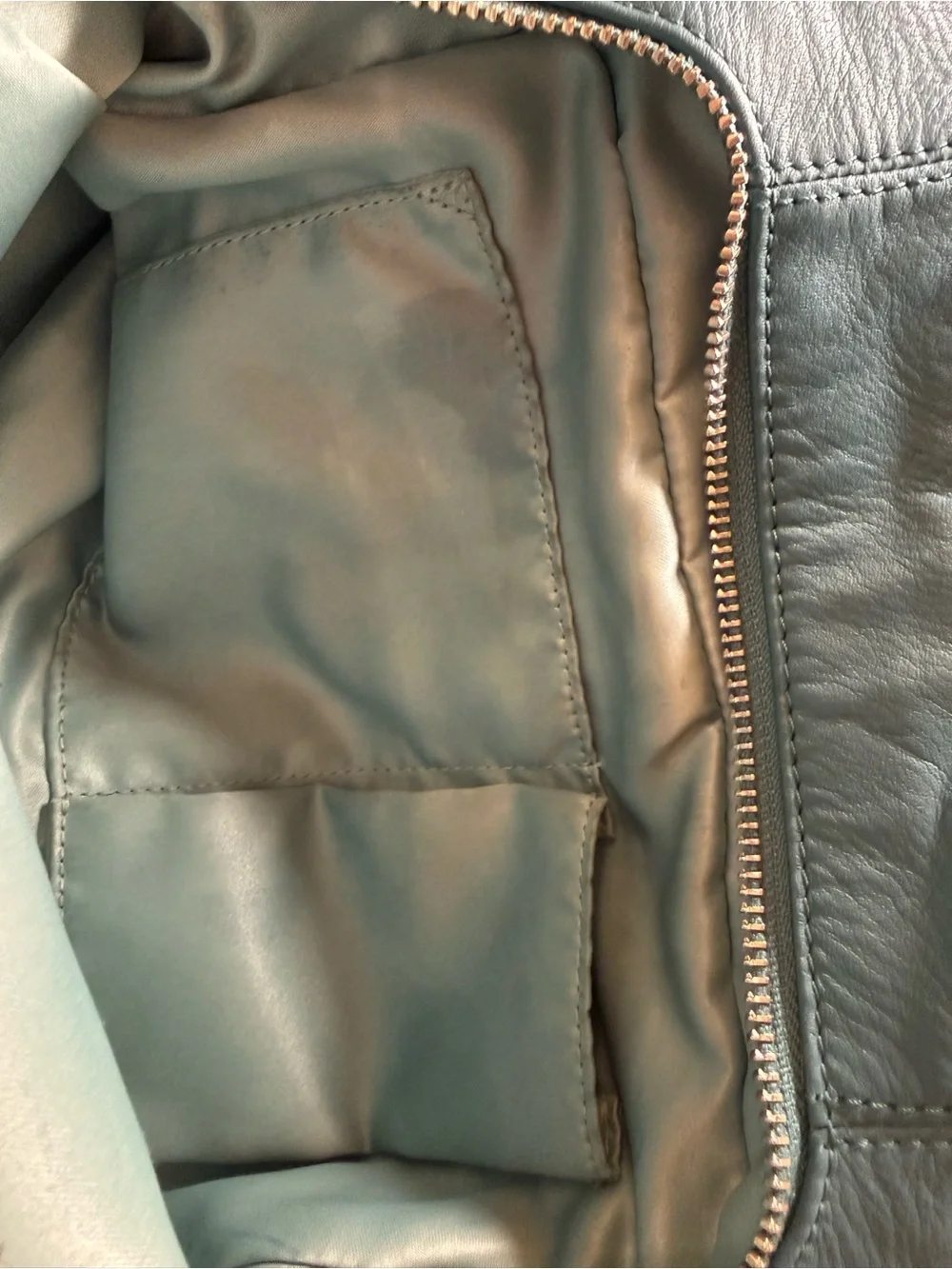 Coach Teal Leather Hobo with Front Buckle Pocket